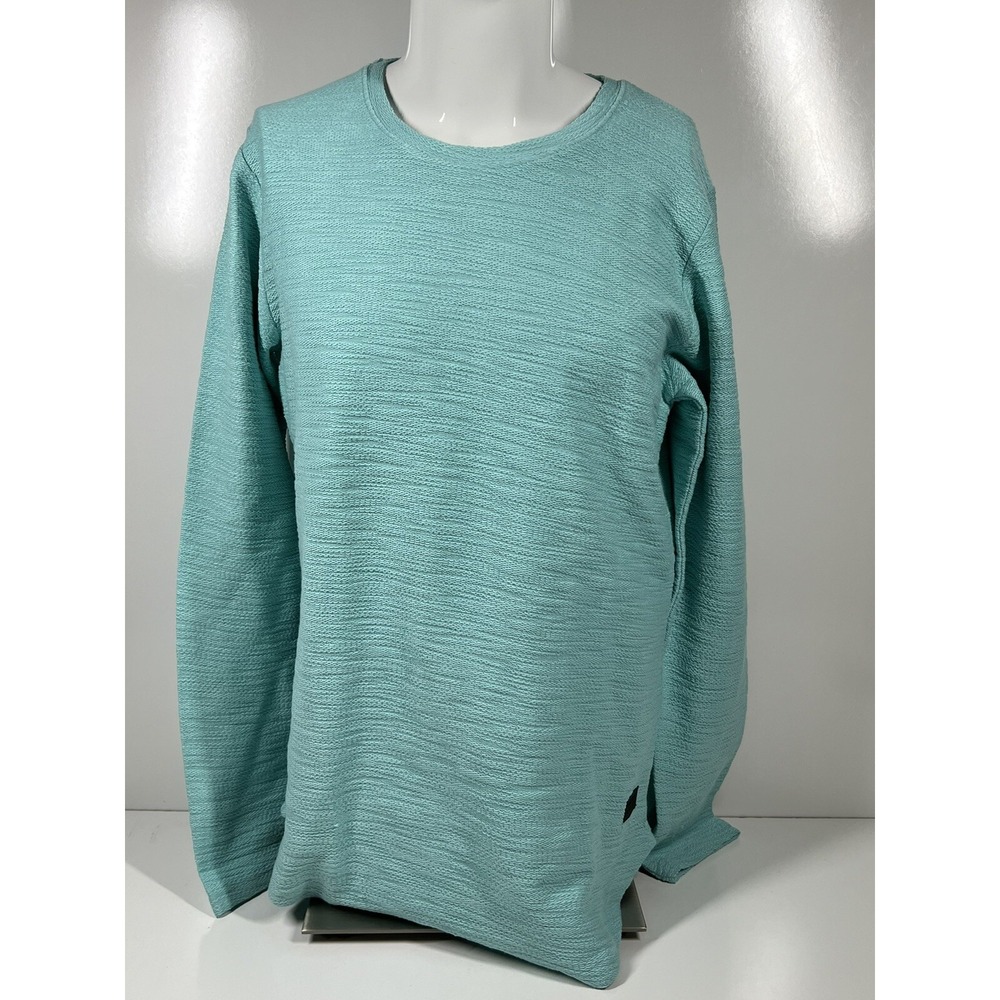 NWT Leif‎ Nelson Slim Lightweight Long Sleeve Mint Sweater Dad LN6298 Mens SZ XL